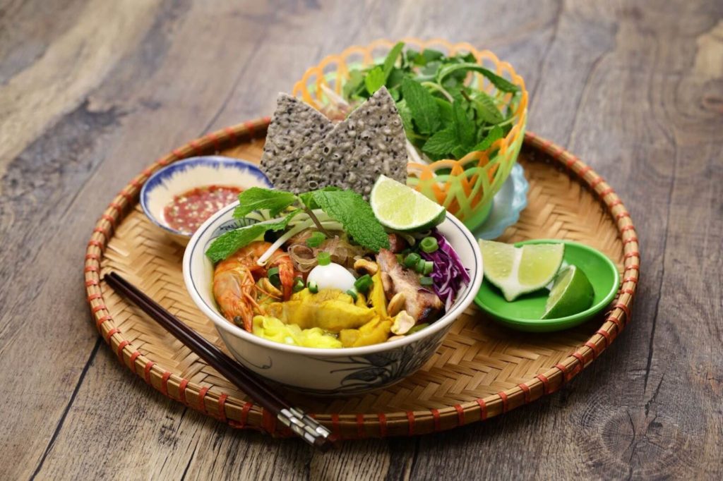 mi quang, a central Vietnamese noodle dish