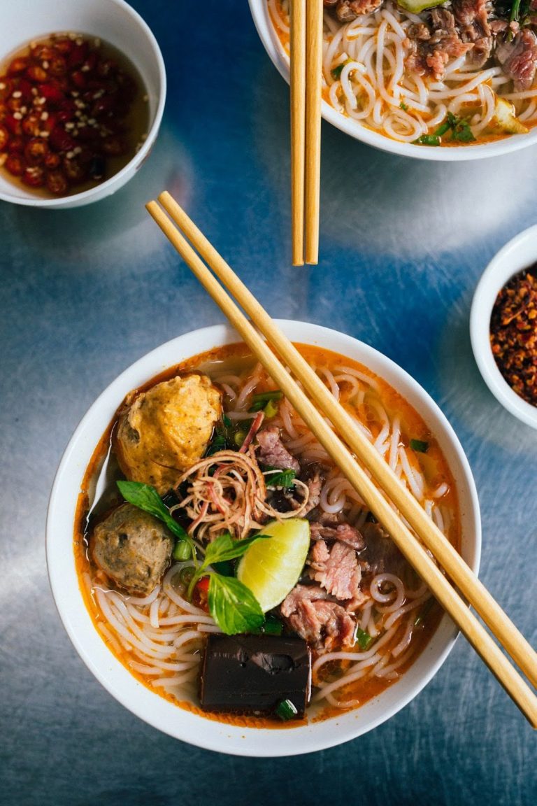 bon bo hue, a traditional Vietnamese soup from the city of hue